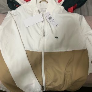(Never Worn) Lacoste Kid’s High Neck Colorblock Jacket (Size 16)